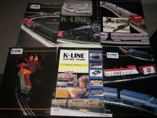 Vintage K - Line Electric Train Catalogs 1988 1989 1990 1991 1994 1996