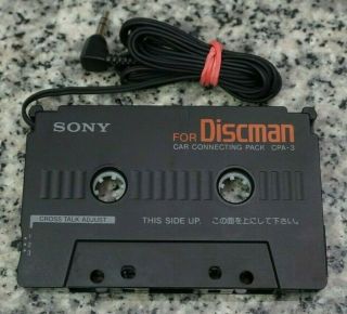 Vtg Oem Sony Cpa - 3 Discman Car Aux Connecting Pack Cassette