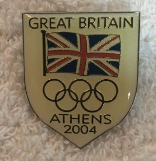 Athens 2004 Great Britain Shield Olympic Noc Athlete 