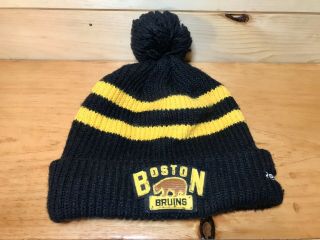 Boston Bruins Reebok 2016 Nhl Winter Classic Foxboro Pom Knit Beanie Winter Hat