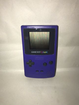 Vintage Nintendo Game Boy Color Cgb - 001 1998 Purple Fast