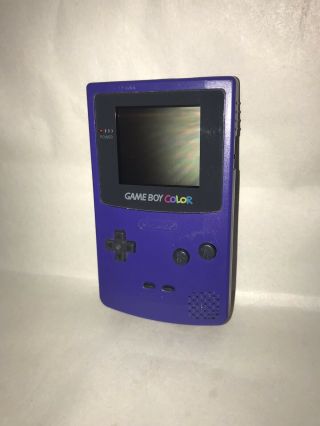 Vintage Nintendo Game Boy Color CGB - 001 1998 Purple Fast 3