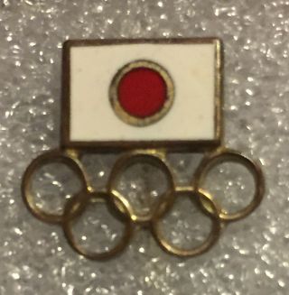 1964 Tokyo Japan Olympic Pin Japan Noc Olympic Committee Pin 2020 Tokyo Trade