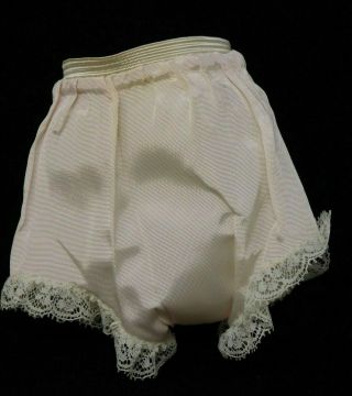 Vntg Madame Alexander Cissy Doll Pale Pink Panties W/ Lace Trim