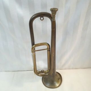 Vintage Brass Bugle Early Boy Scout Type