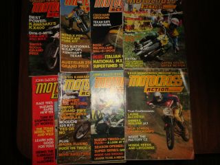 Vintage Motorcross Magazines Eight From 1973 - 1974 - 1975