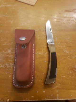Vintage Gerber Folding Sportsman Ii Knife 97223 Portland Or W Leather Sheat
