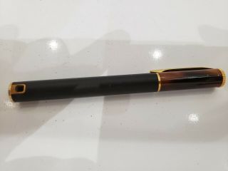 Vintage Colibri Clip Black & Brown Enamel Butane Pen Pipe Lighter