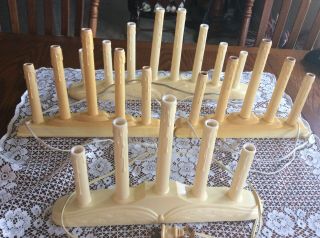 Vintage Christmas 8 Candle & 3 - 5 Candle Electric Drip Candolier And