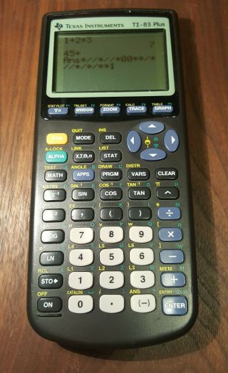 Vtg 1999 Texas Instruments Ti 83 Plus Graphing Calculator