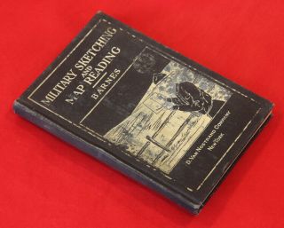 Illustrated 1917 Ww I " Elements Of Military Sketching And Map Reading "