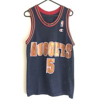 Denver Nuggets Vintage Nba Champion Rose Jersey 5 Basketball 90s