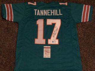 Ryan Tannehill Signed Teal Miami Dolphins Jersey Jsa Autograph