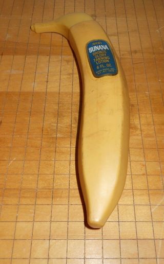 1970s Vintage Avon Sunana Tanning Lotion - Plastic Banana Bottle 3