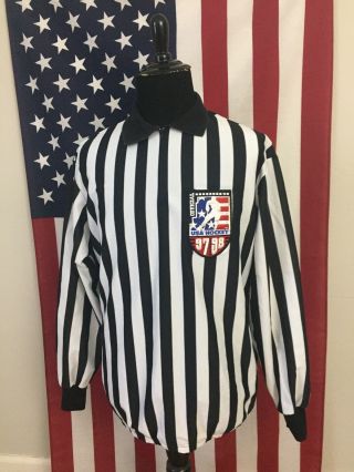 Vtg Usa Hockey Official Referee 1997 1998 Jersey Shirt Men 2xl Made In Usa 1a721