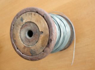 Vintage Reel Of Tinned Copper Wire Made By Uww Granton