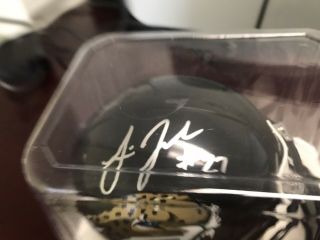Leonard Fournette Autographed Jacksonville Jaguars Riddell Mini Helmet w/COA 2