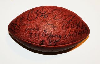 1986 Cleveland Browns Team Signed Official Nfl Football Ozzie Newsome 32 Sigs