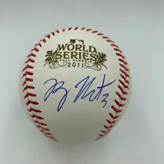 Ryan Theriot Signed Official 2011 World Series Baseball St.  Louis Cardinals