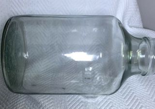 Vintage Glass Footed Terrarium.  7 Gallon Jug 1776 Embossed Terrarium Bottle