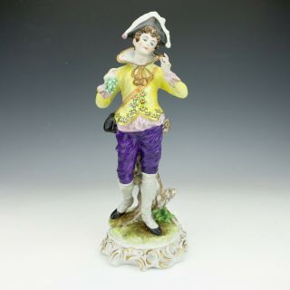 Vintage Sitzendorf Porcelain - Gentleman Courtier Figurine - Lovely