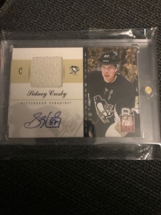 2011 - 12 Elite Sidney Crosby Auto & Jersey Autograph Penguins /25