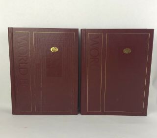 2 Volume Set / Thorndike Barnhart World Book Dictionary Vintage 1989 A - K And L - Z