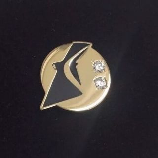 Rare Carnival Cruise Line Golden Lapel Pin With Stones Only 1 Available