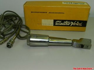 Vintage Electro Voice Ev 664 Cardioid Dynamic Microphone Mic Satin Chrome W/ Box