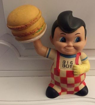 Vintage Bobs Big Boy 1990 Plastic Piggy Bank Funko Burgers Elias Bros