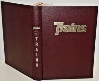 Vintage Hardbound " Trains " Magazines November 1950 To October 1951 Volume 11