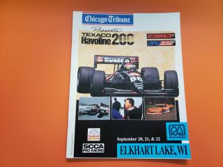 1991 Program Road America Cart Indy Car Elkhart Lake Trans - Am