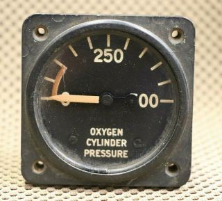 Ww2 Vintage Aircraft Type K1 Oxygen Cylinder Pressure Gauge
