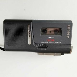 Vintage Sony V - O - R Microcassette - Corder Model M - 679V Voice Record w/Power Cord 2
