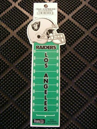Nfl Vintage Oakland Los Angeles Raiders,  Plastic Book Mark 2 Inches By 7 1/2