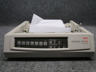 Vintage Oki Ge7000a Microline 320 Turbo Dot Matrix 9 - Pin Printer