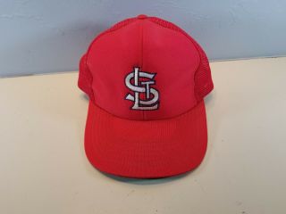 Vintage Uii St.  Louis Cardinals M/l Mesh Snap Back Trucker Mlb Baseball Cap Hat