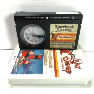 Disney Storybook Classics Beta 121VS VHS White Clam Shell Vintage 3
