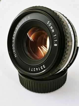Vintage Nikon 50mm F/1.  8 Series E Lens