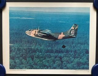 Vintage Us Air Force Poster C - 123k Provider Transport 22 " X 17 "