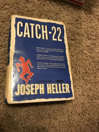 1961 Catch 22 By Joseph Heller Hardcover With Dust Jacket