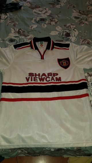 1998/99・manchester United・away Shirt・xl・extra Large • White・mufc・jersey・vintage