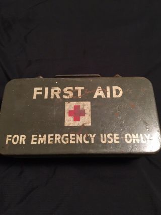 Vintage Military First Aid Kit General Purpose No.  6545 - 00 - 922 - 1200 & Supplies