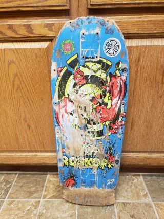 Look 1985 Santa Cruz Rob Roskopp Target 3 Skateboard Deck Vintage Look