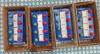 Four Vintage Marklin Ho 476/4 Control Panels In Boxes