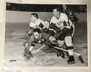 George Armstrong,  David Keon Signed 11x14 Photo Toronto Maple Leafs Jsa
