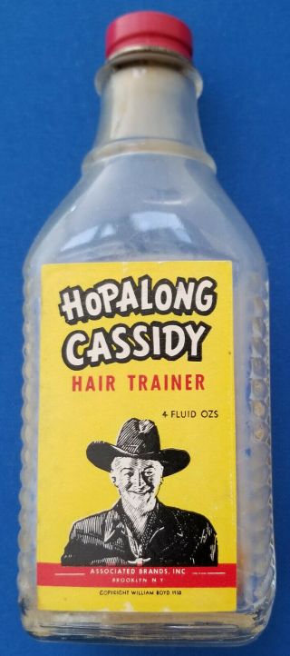Hopalong Cassidy Vintage Hair Trainer Bottle Labels In