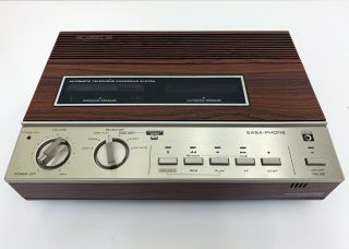 Vintage Panasonic Easa Phone Answering Machine Kx - T1521 Woodgrain Retro 70s
