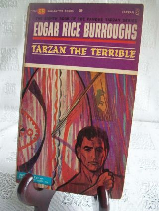 Tarzan The Terrible By Edgar Rice Burroughs 1963 Sb Ballantine 1st Printing