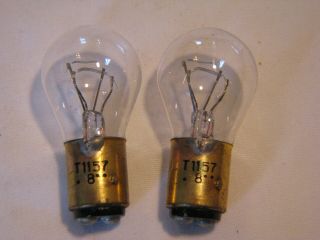 Two Vintage After Market Light Bulbs T1157 T - 1157 8
